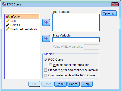 Selecting variables