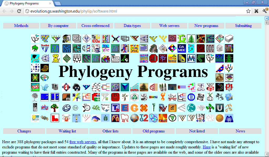 Phylogeny programs